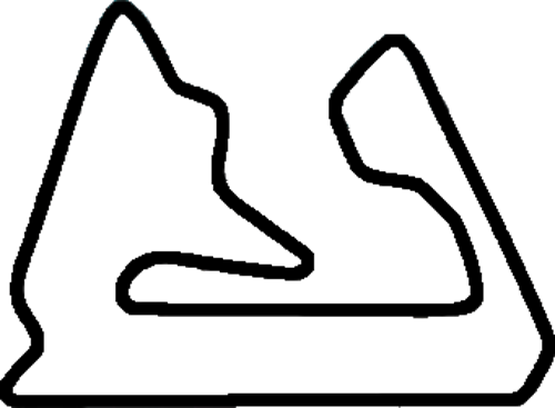Skiss över Bahrain International Circuit