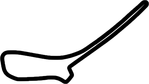 Skiss över Symmons Plains