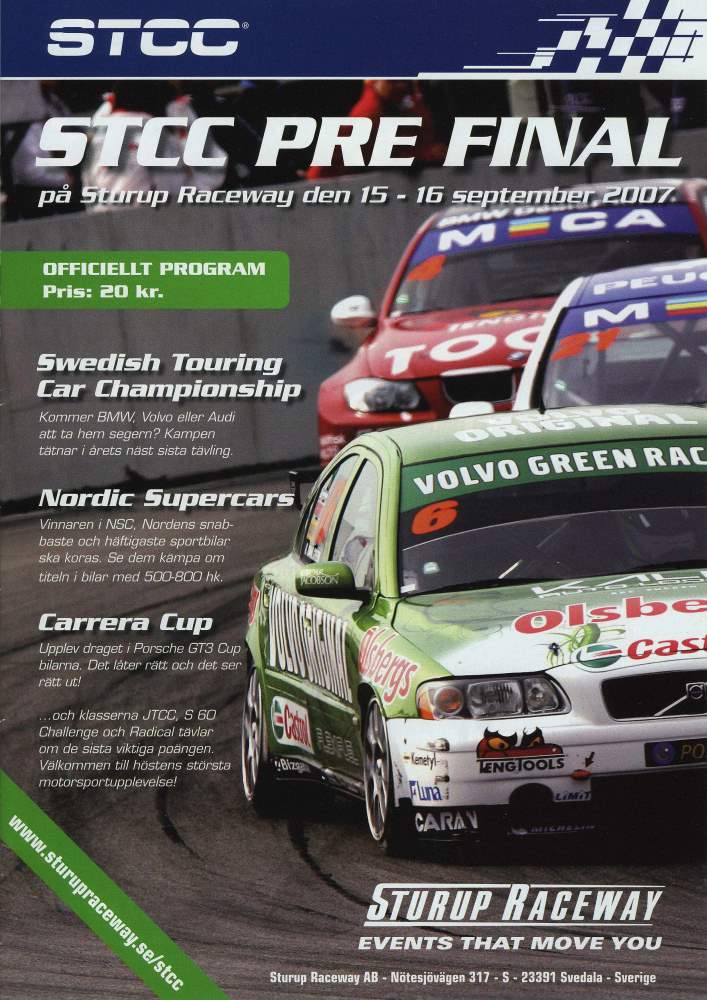 STCC Sturup Raceway 2007 Prefinal