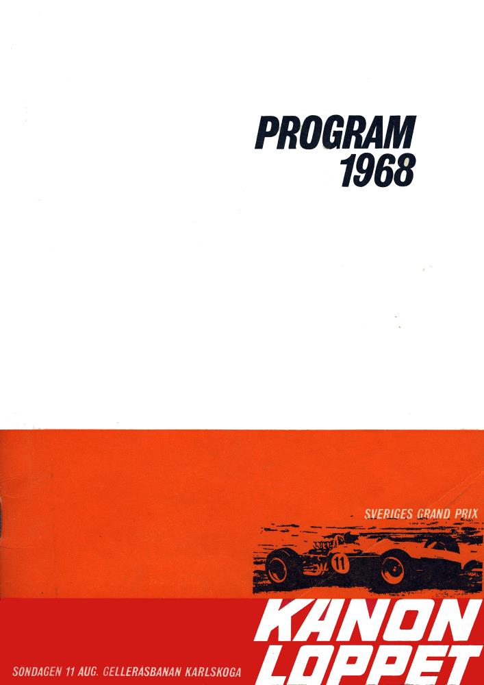 Kanonloppet Karlskoga 1968 Sveriges GP