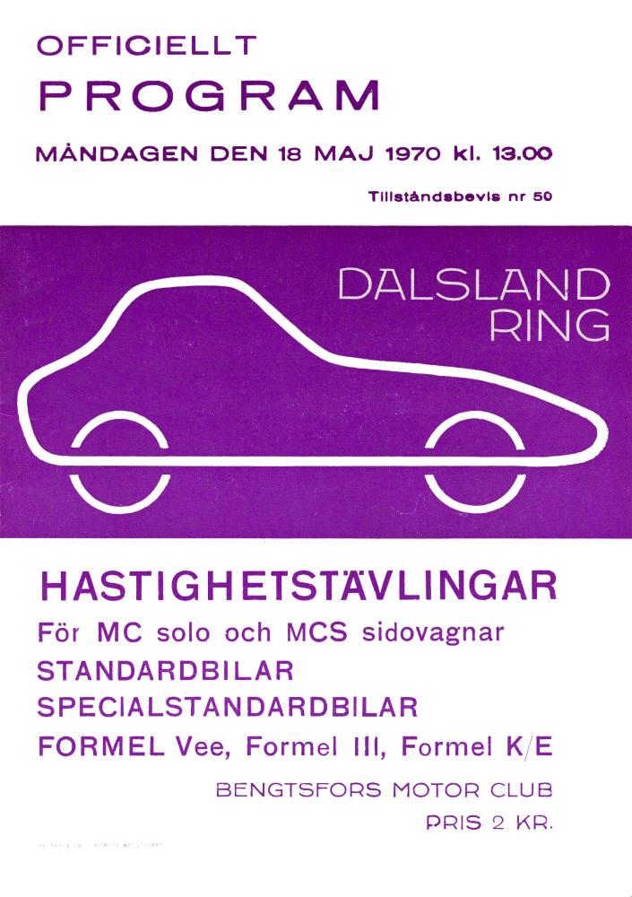 Dalsland Ring Cup 1970