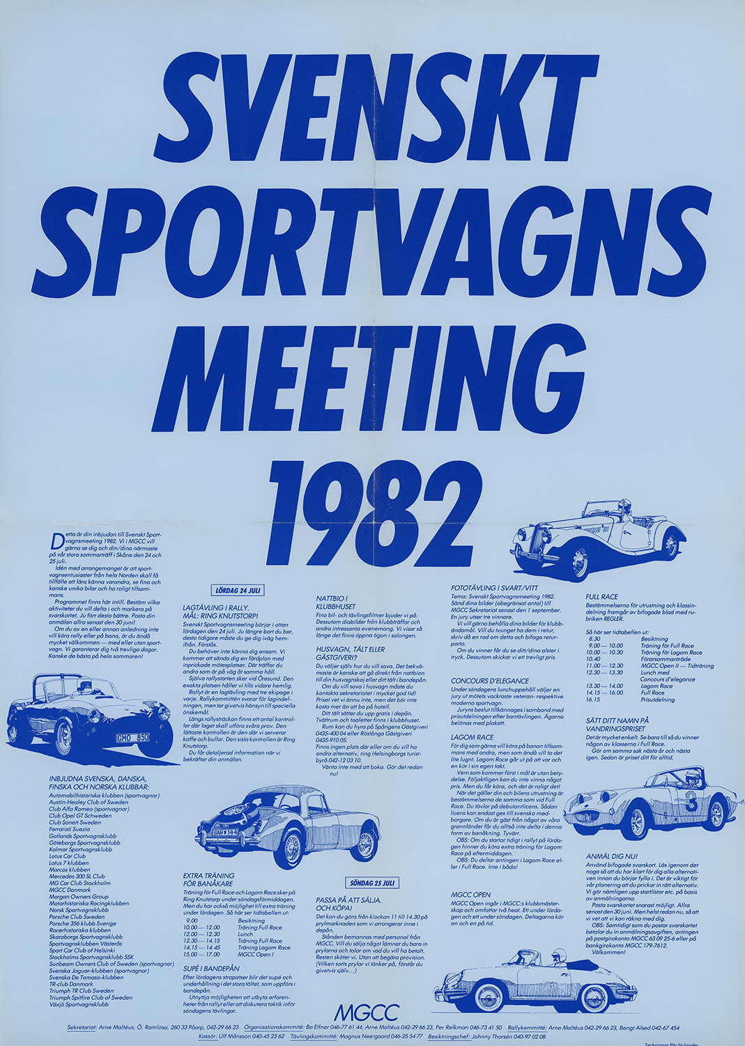 Svenskt Sportvagnsmeeting Knutstorp 1982