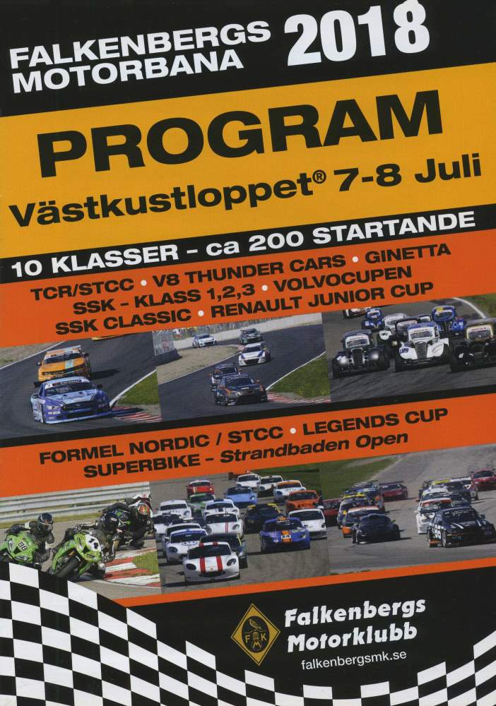 STCC & SSK Västkustloppet Falkenberg 2018