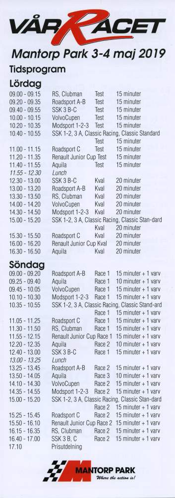 Vårracet SSK & SPVM Mantorp 2019