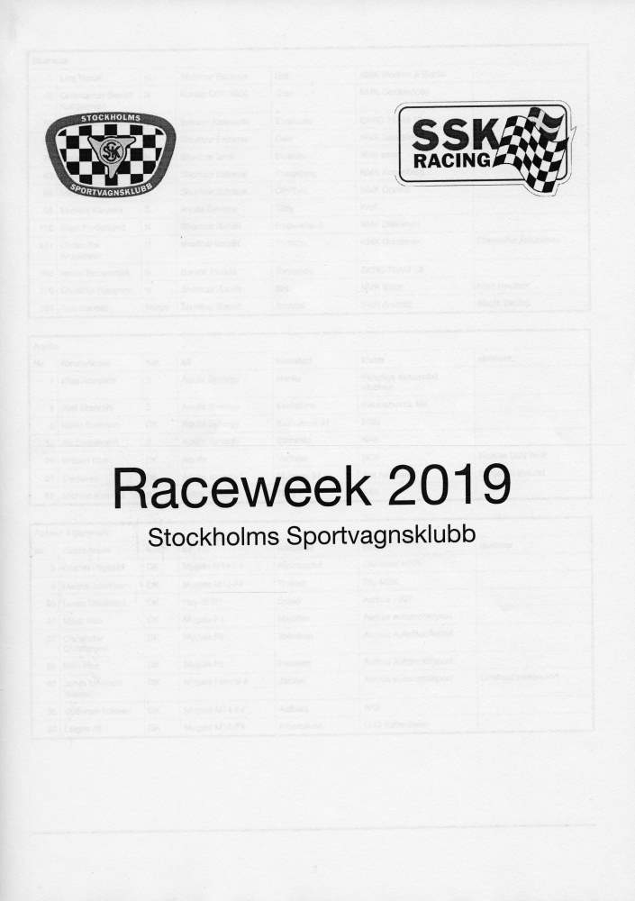 SSK Raceweek Kinnekulle 2019