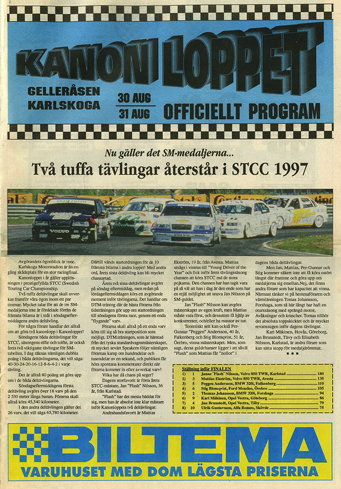 SSK & STCC Karlskoga Kanonloppet 1997