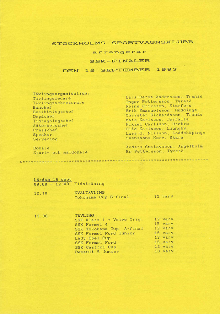 SSK-Final Kinnekulle 1993