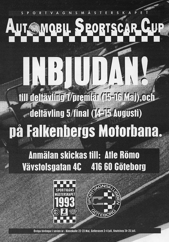 Automobil Sportscar Cup Falkenberg 1993