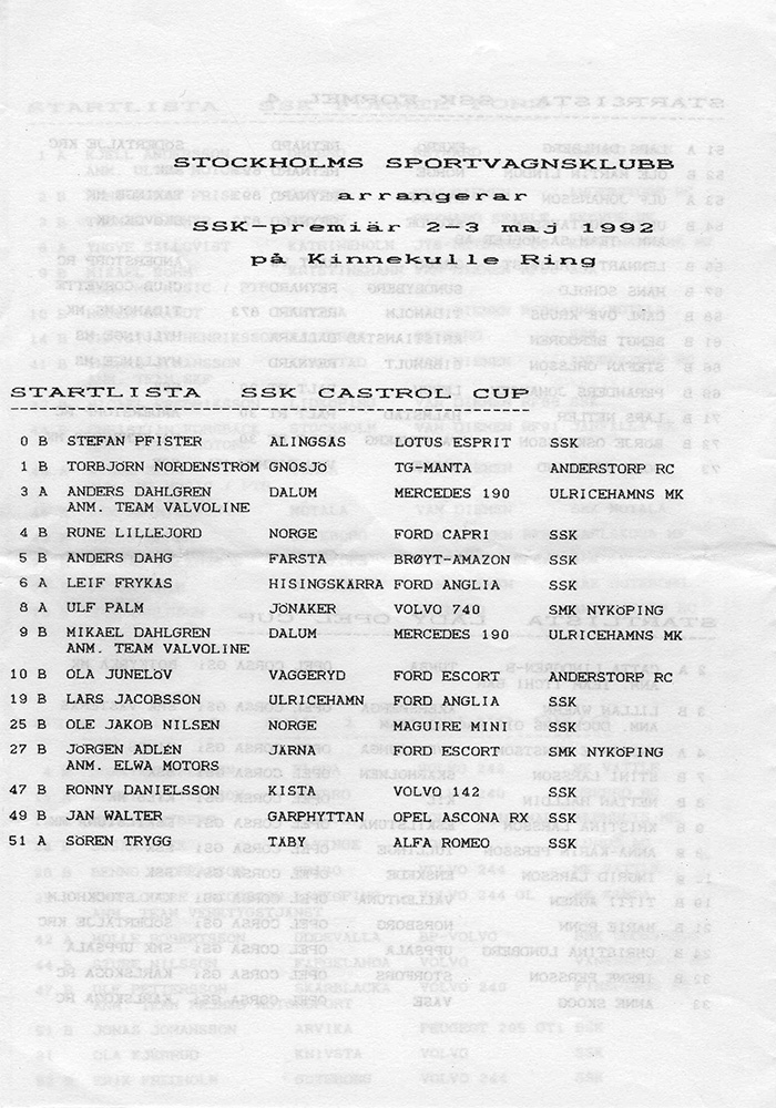 SSK Kinnekulle 1992