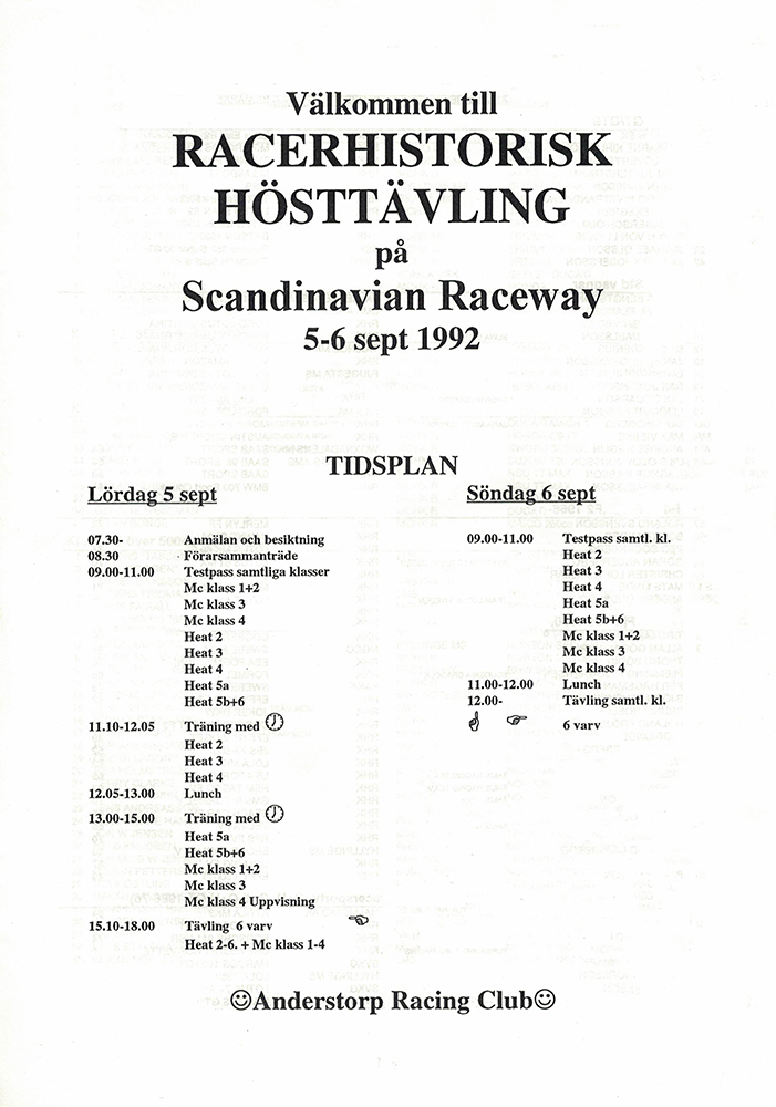 RHK-Final Anderstorp 1992