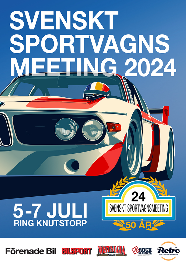 Svenskt Sportvagnsmeeting 50 år Knutstorp 2024