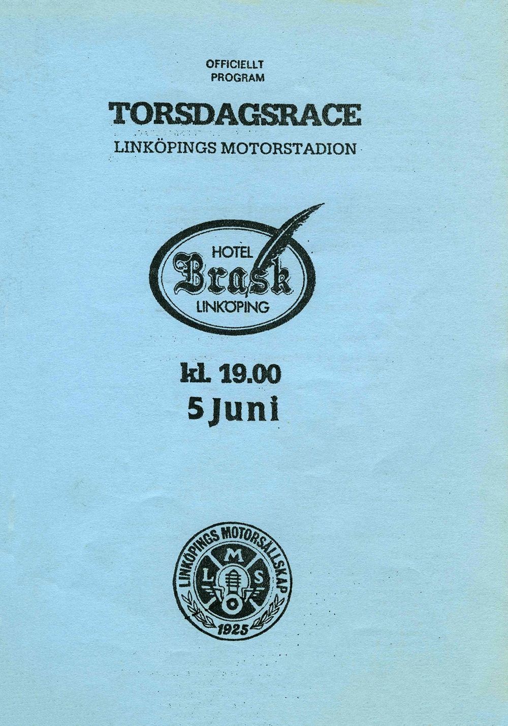 RR Torsdagsrace Sviestad 1986