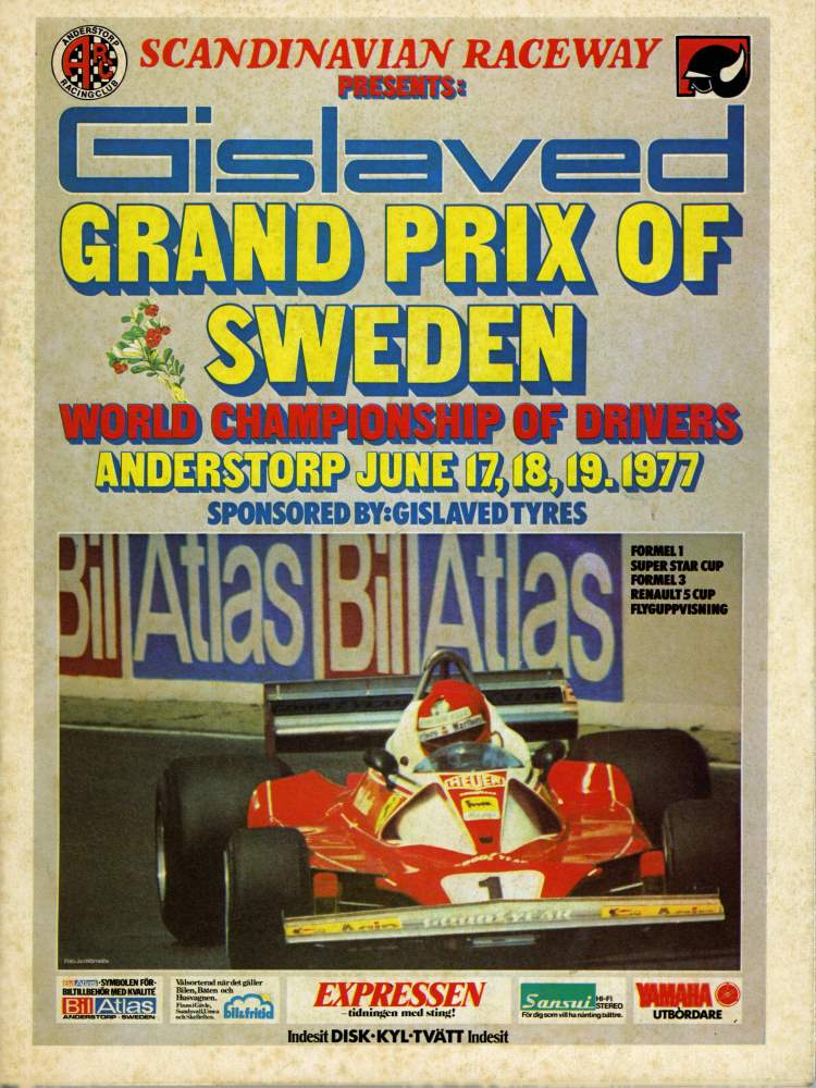 Gislaved GP of Sweden F1-VM, Anderstorp 1977
