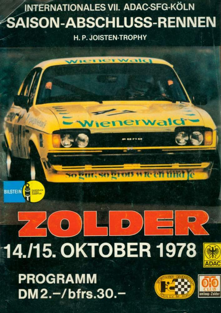 ADAC/SFG Saison-Abschluss-Rennen H.P.Joisten-Trophy Zolder 1978