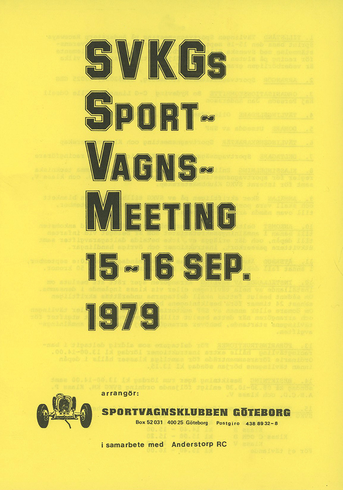Sportvagnsmeeting Anderstorp 1979