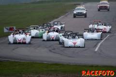 SSK-final på Mantorp Park med Radical & Ginetta.