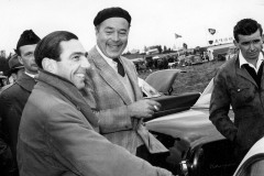 Roberto Rosselini och Prins Bertil Kanonloppet 1954. (Bosse Ljungfeldt halvt skymd.)
